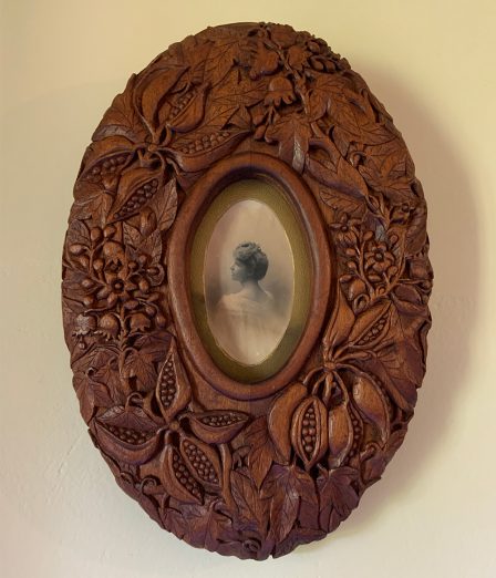 Emily Twynam carved photo frame