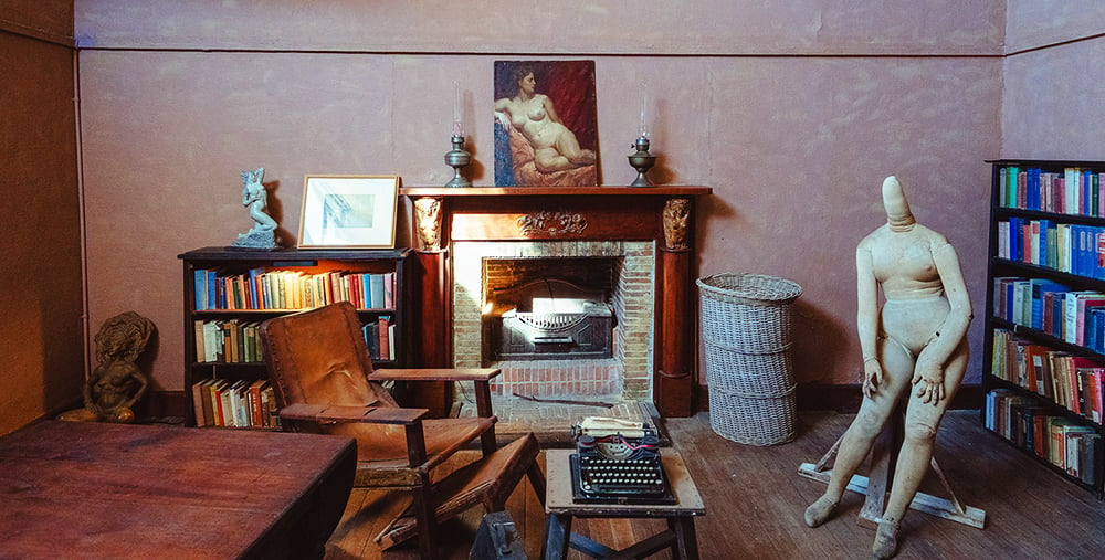 Inside Norman Lindsay's studio