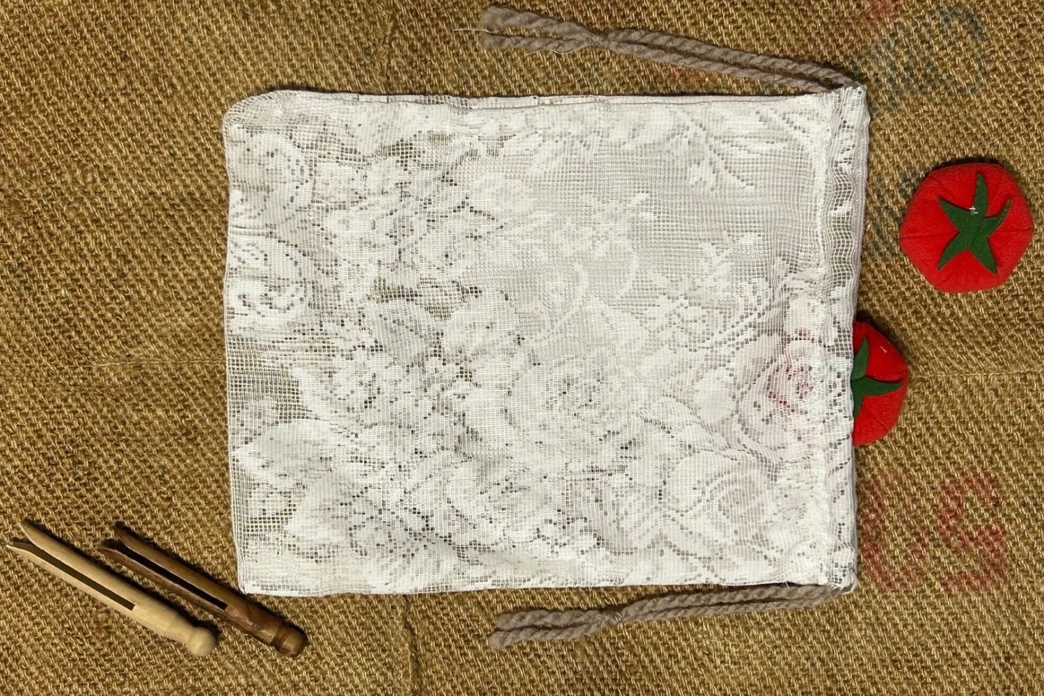 Repurpose curtain netting into produce bags National Trust