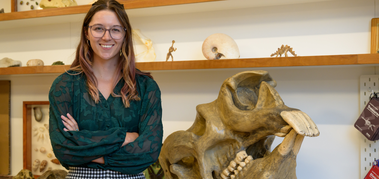 Palaeontologist Sally Hurst