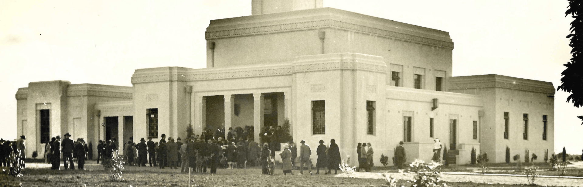 Mourners attending at Funeral at the South Chapel at Woronora Memorial Park