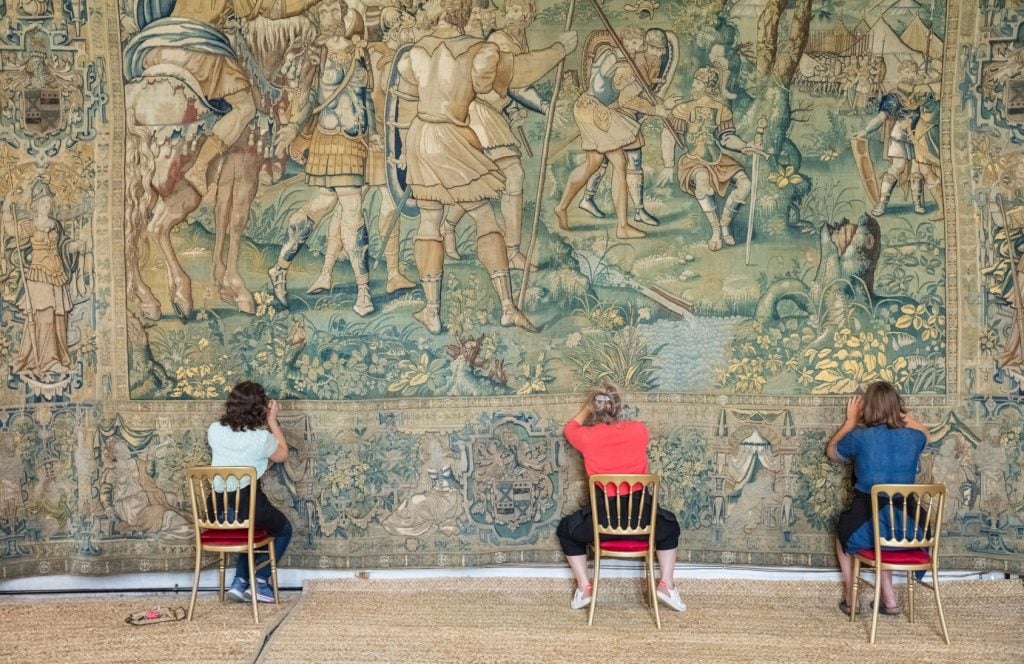 Gideon tapestry at Hardwick Hall, Derbyshire.