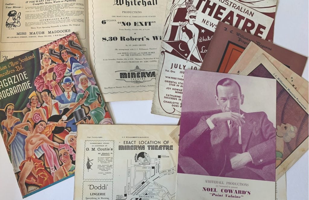 A selection of theatre programs.