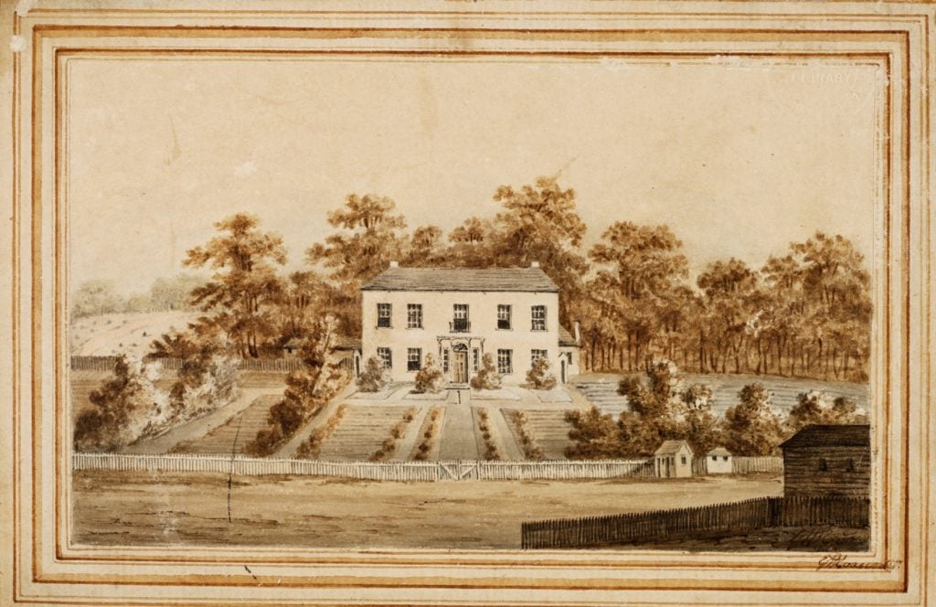 [Old] Government House, Parramatta, 1805 by George William Evans, Mitchell Library, State Library of New South Wales
