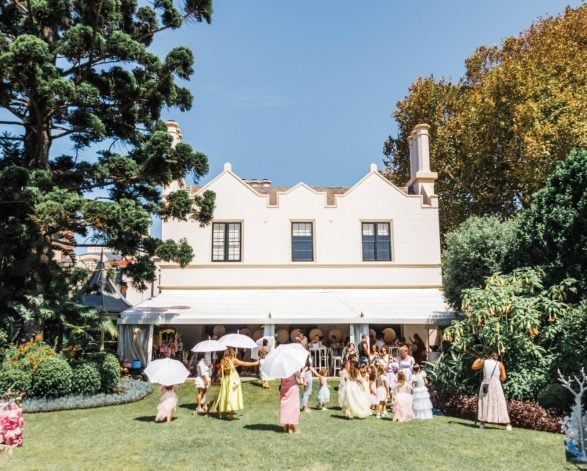 A summer event on the lawn at Lindesay