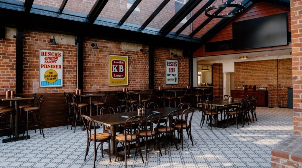 Modern pub interiors with heritage details
