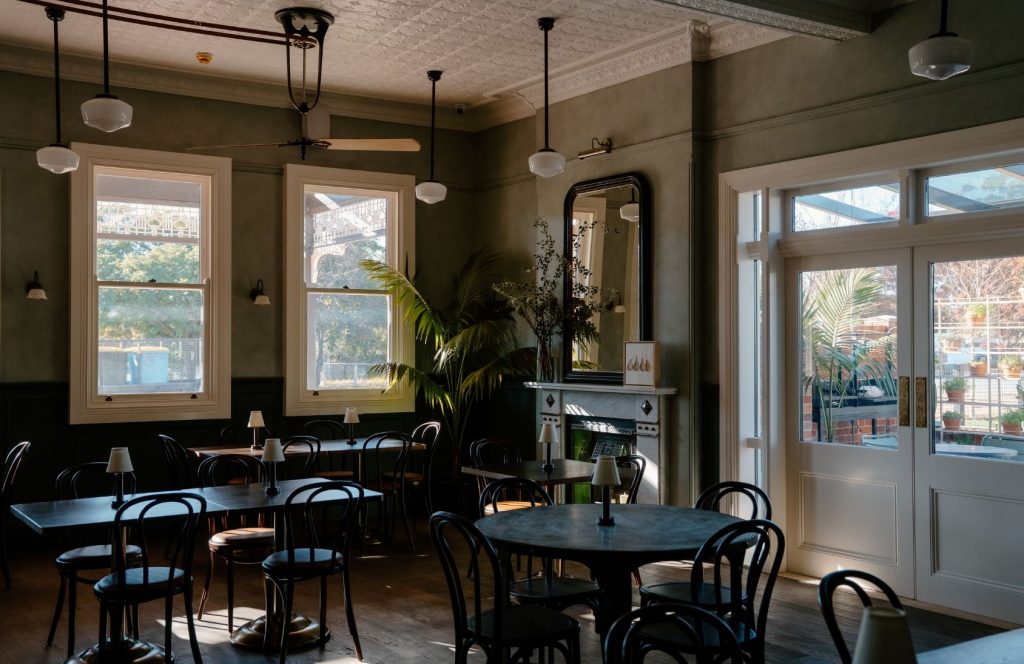 The interior of the Coolamon Hotel. 