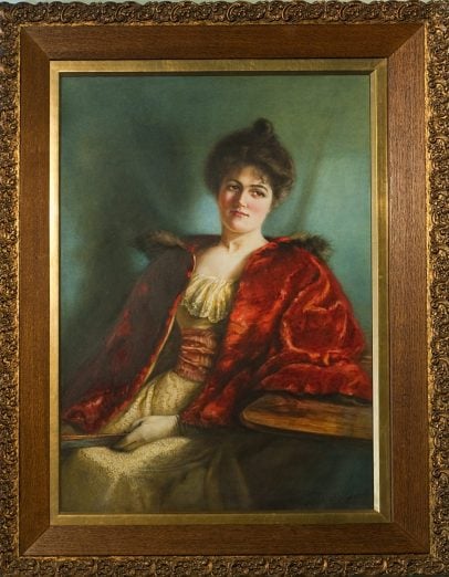 Portrait of Jessie McEwin a friend of the Ayers family who died of TB aged 25yrs Painted by Helen Hambridge gallery image