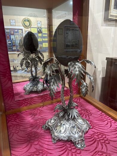Silver Mounted Emu Egg Moonta Mines gallery image